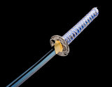 Japanese Samurai Sword Blue Blade Katana SHIJIAN180602