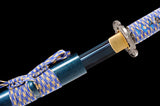 Japanese Samurai Sword Blue Blade Katana SHIJIAN180602