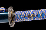 Japanese Samurai Sword Blue Blade Katana SHIJIAN180602