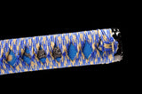Japanese Samurai Sword Blue Blade Katana SHIJIAN180602