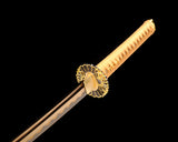 Japanese Samurai Sword Golden Blade Katana SHIJIAN180604