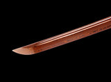Japanese Samurai Sword Red Blade Folded Steel Katana SHIJIAN180609