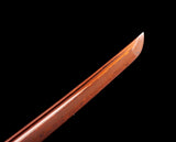 Japanese Samurai Sword Red Blade Folded Steel Katana SHIJIAN180609