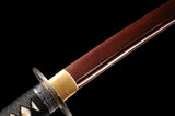 Japanese Samurai Sword Red Blade Folded Steel Katana SHIJIAN180609