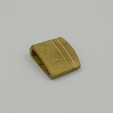 Manual Wire Drawing Brass Habaki for Japanese Samurai Swords