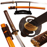 Japanese Samurai Sword Folded Steel Clay Tempered Katana ESD02