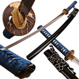 Japanese Samurai Sword Folded Steel Clay Tempered Katana ESD104