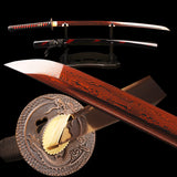 Japanese Samurai Sword Red Blade Folded Steel Katana ESB101