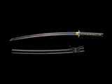 Japanese Samurai Sword Blue Blade Folded Steel Katana SHIJIAN180704