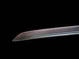 Japanese Samurai Sword Blue Blade Folded Steel Katana SHIJIAN180704