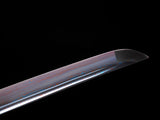Japanese Samurai Sword Blue Blade Folded Steel Katana SHIJIAN180704