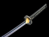 Japanese Samurai Sword Blue Blade Folded Steel Katana SHIJIAN180704