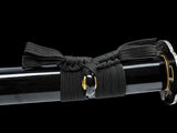 Japanese Samurai Sword Blue Blade Folded Steel Katana SHIJIAN180704