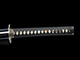 Japanese Samurai Sword Blue Blade Folded Steel Katana SHIJIAN180704