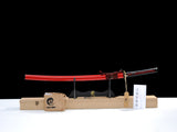 Japanese Samurai Sword High Carbon Steel Clay Tempered Katana SHIJIAN180706