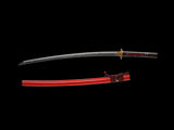 Japanese Samurai Sword High Carbon Steel Clay Tempered Katana SHIJIAN180706