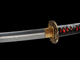 Japanese Samurai Sword High Carbon Steel Clay Tempered Katana SHIJIAN180706