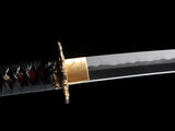 Japanese Samurai Sword High Carbon Steel Clay Tempered Katana SHIJIAN180706