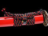 Japanese Samurai Sword High Carbon Steel Clay Tempered Katana SHIJIAN180706