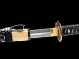 Japanese Samurai Sword High Carbon Steel Clay Tempered Katana SHIJIAN180707