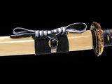 Japanese Samurai Sword High Carbon Steel Clay Tempered Katana SHIJIAN180707