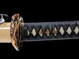 Japanese Samurai Sword High Carbon Steel Clay Tempered Katana SHIJIAN180707