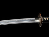 Japanese Samurai Sword Folded Steel Clay Tempered Katana SHIJIAN180708