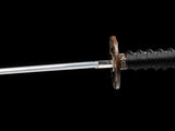 Japanese Samurai Sword Folded Steel Clay Tempered Katana SHIJIAN180708