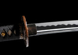 Japanese Samurai Sword Folded Steel Clay Tempered Katana SHIJIAN180708