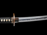 Japanese Samurai Sword Folded Steel Clay Tempered Katana SHIJIAN180708