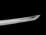 Japanese Samurai Sword Folded Steel Clay Tempered Katana SHIJIAN180708
