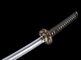 Japanese Samurai Sword Folded Steel Clay Tempered Katana SHIJIAN180708