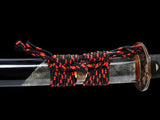 Japanese Samurai Sword Folded Steel Clay Tempered Katana SHIJIAN180708