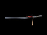 Japanese Samurai Sword Folded Steel Clay Tempered Katana SHIJIAN180709