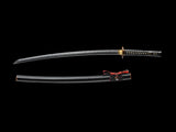Japanese Samurai Sword Folded Steel Clay Tempered Katana SHIJIAN180709