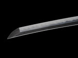 Japanese Samurai Sword Folded Steel Clay Tempered Katana SHIJIAN180709