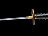 Japanese Samurai Sword Folded Steel Clay Tempered Katana SHIJIAN180709