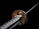 Japanese Samurai Sword Folded Steel Clay Tempered Katana SHIJIAN180709