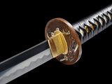 Japanese Samurai Sword Folded Steel Clay Tempered Katana SHIJIAN180709