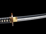 Japanese Samurai Sword Folded Steel Clay Tempered Katana SHIJIAN180709
