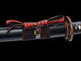 Japanese Samurai Sword Folded Steel Clay Tempered Katana SHIJIAN180709