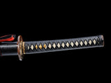 Japanese Samurai Sword Folded Steel Clay Tempered Katana SHIJIAN180709