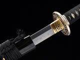 Japanese Samurai Sword Folded Steel Clay Tempered Katana SHIJIAN190309