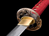 Japanese Samurai Sword High Carbon Steel Clay Tempered Katana SHIJIAN190304