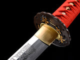 Japanese Samurai Sword High Carbon Steel Clay Tempered Katana SHIJIAN190305