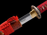 Japanese Samurai Sword High Carbon Steel Clay Tempered Katana SHIJIAN190304