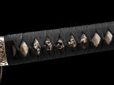 Japanese Samurai Sword Folded Steel Clay Tempered Katana SHIJIAN190309