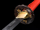 Japanese Samurai Sword High Carbon Steel Clay Tempered Katana SHIJIAN190305