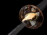 Japanese Samurai Sword High Carbon Steel Clay Tempered Katana SHIJIAN190306