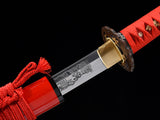 Japanese Samurai Sword High Carbon Steel Clay Tempered Katana SHIJIAN190305
